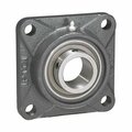 Iptci 4-Bolt Flange Ball Bearing Mounted Unit, 1 in Bore, Set Screw Locking SBF205-16G